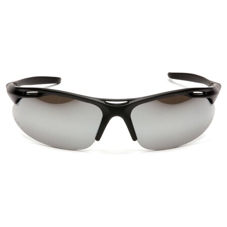 Avante Black Frame Silver Lens Safety Glasses 12 Pack